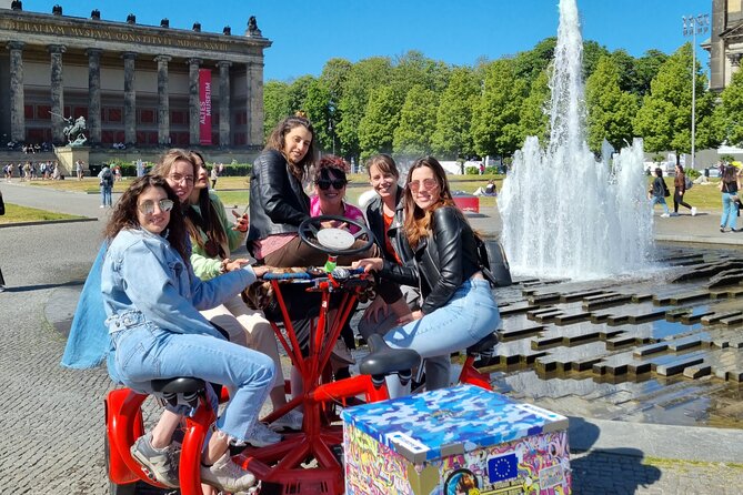 Beer Bike & Party Bike Highlights Berlin City Tour including pick-up - Tiergarten and the Global Stone Project: meaning you can spot fast