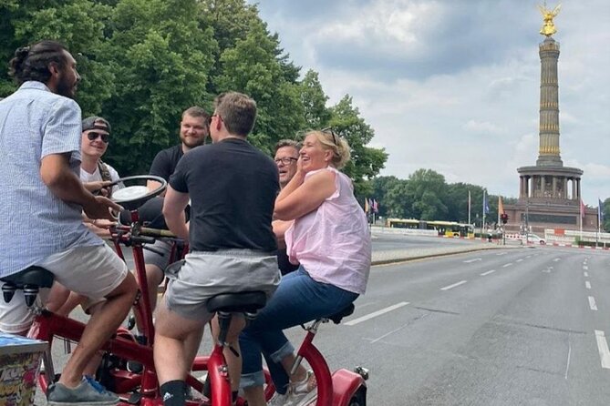 Beer Bike & Party Bike Highlights Berlin City Tour including pick-up - Price that makes sense, plus the beer reality