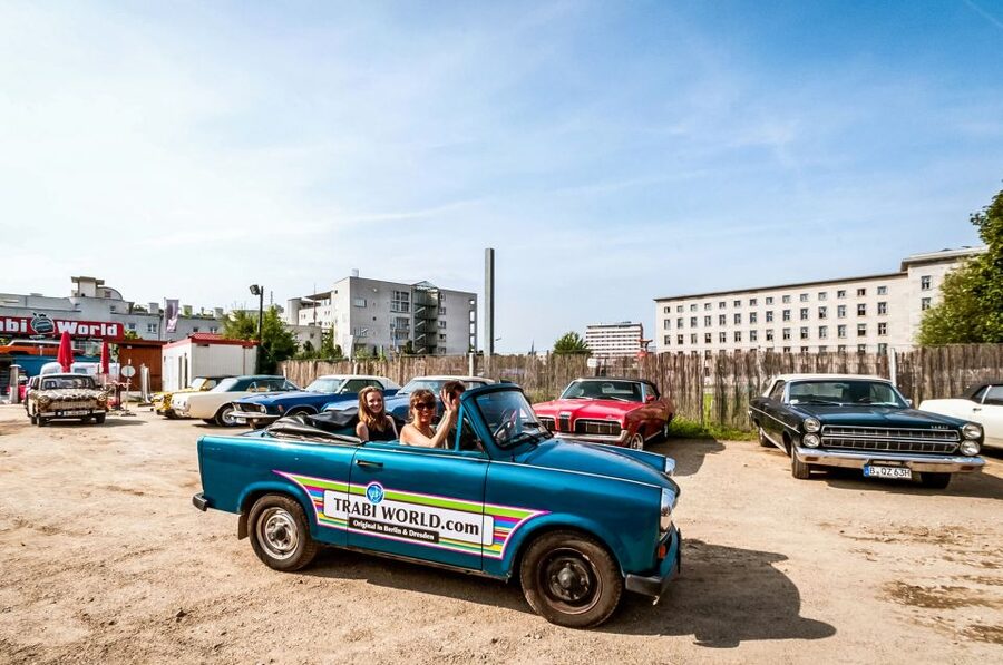Berlin: 75-minute Trabi Safari - The “convoy” setup, and how you avoid getting lost