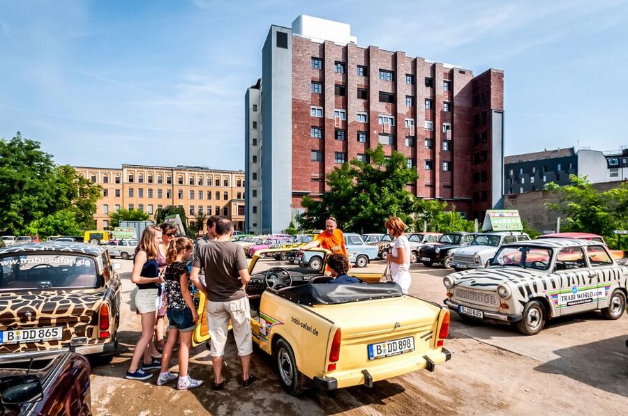 Berlin: 75-minute Trabi Safari - Checkpoint Charlie: the famous name, seen from the car