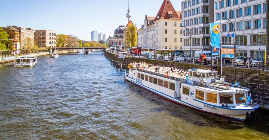 Berlin: Boat Tour Along the River Spree - Charlottenburg Palace, then canals like Westhafen and the Berlin-Spandau Ship Canal