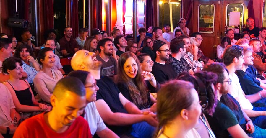 Berlin: Eastern European Comedy Special Ticket and Free Shot - The 2-hour night flow, from hosts to after-show chatting