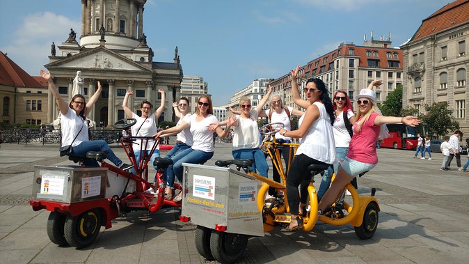 Berlin : Guided Private Sightseeing Tours with Funbikes, Teambikes - Drinks, Bluetooth music, and that “party energy” that still feels respectful