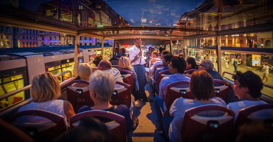 Berlin: Live-Guided Evening Sightseeing Tour by Open-top Bus - Meeting at Alexanderplatz: the easiest way to start your Berlin night