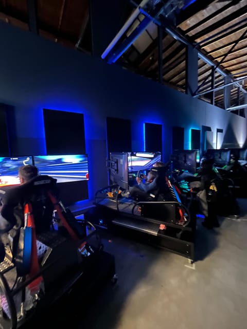 Berlin: Race Factory Full-Motion Racing Simulator Ride - Lounge Time at the SimRacing and SlotCar Center, Not Just a Waiting Room