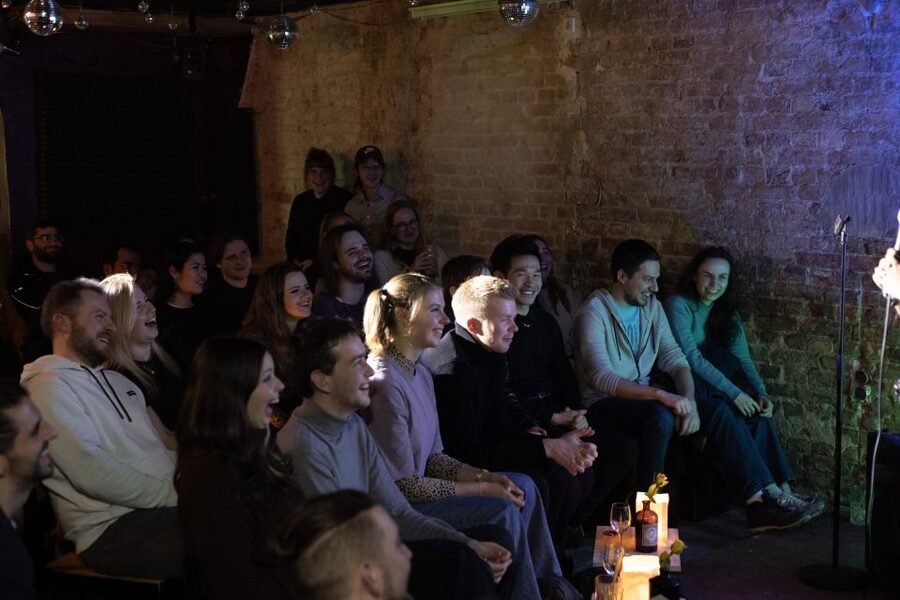 Berlin: The Dark Humor Comedy Show in English Entry Ticket - The comedy format: short sets, crowd work, and the host as the glue