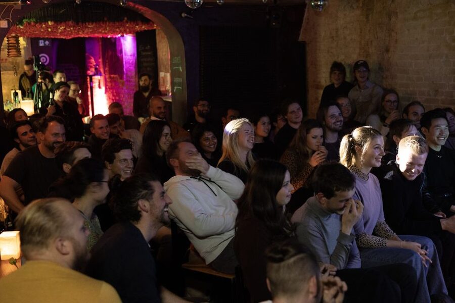 Berlin: The Dark Humor Comedy Show in English Entry Ticket - The venue vibe: cozy club feel, friendly crowd, and real Berlin energy