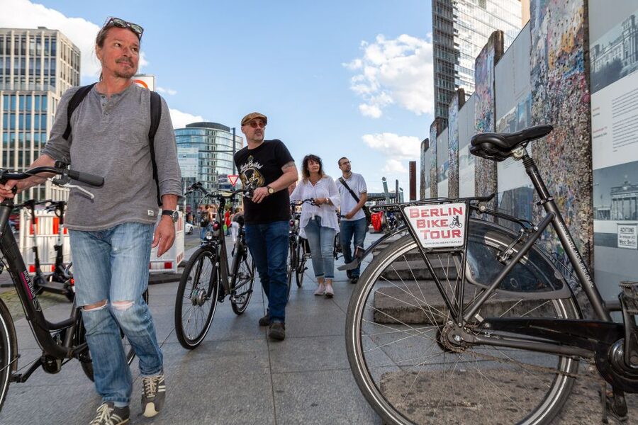 Berlin Wall History Small Group Cycling Tour - Chausseestraße ghost-station and the border crossing picture