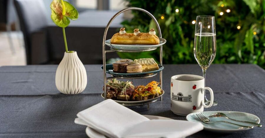 Rooftop Aperitif at Reichstag Käfer Restaurant - What You Eat and Drink: Tarts, Seasonal Bites, Prosecco, and Unlimited Coffee